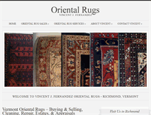 Tablet Screenshot of orientalrugsvt.com